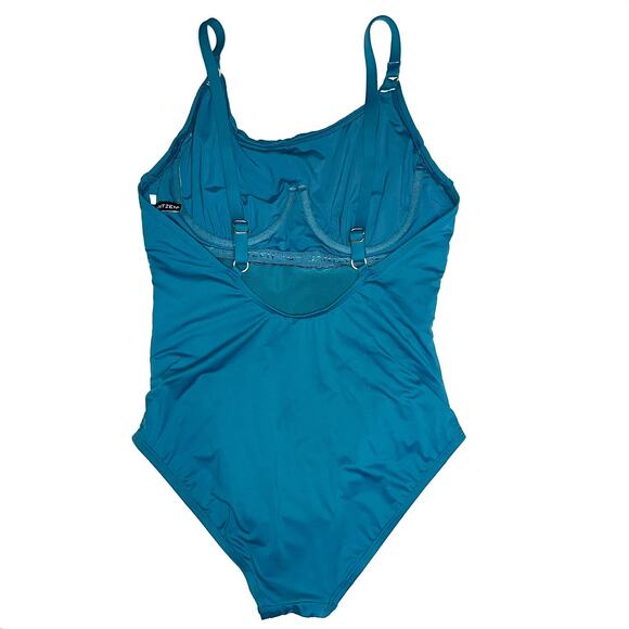 Jantzen Mio Mia Underwire One Piece Swimsuit in Azure - Picture 8 of 15